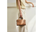 Sac à main moyen modèle Emilie en cuir grainé