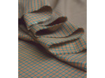 Singulière par Cousette - Tissu Coton Fil à Fil "Moreen Checks" Caramel et Vert