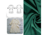 Christine Charles – Kit Couture Robe Eleanora Uni Couleur Vert Emeraude