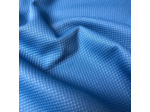 Sélection Coup de coudre - Tissu Piqué en Coton Melangé Uni Bleu Azur