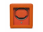 Remontoir pour montre automatique Wolf 1834 en cuir vegan orange
