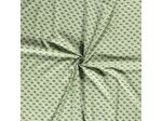 Sélection Coup de coudre - Tissu Popeline de Coton Imprimé Eventails sur le Fond Vert