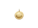 Médaille Arthus Bertrand Le Coquillage Petit Modèle en vermeil sablé