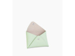 Pochette enveloppe en cuir grainé