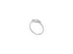 Bague Murat Café Lumière en argent rhodié et oxyde de zirconium