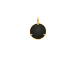 Médaille Arthus Bertrand Flora en or jaune poli et onyx