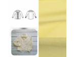 Christine Charles – Kit Couture Chemise Adelise Couleur Jaune Clair et Jaune Moutarde