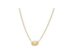 Collier Murat Café Lumière en argent doré à l'or et oxyde de zirconium