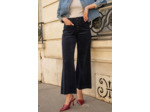 Pantalon Vivianne en velours bleu marine