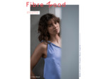 Fibre Mood - Tissu Jacquard de Viscose Satiné "Hallie" Couleur Bleu Lavande Aux Fines Rayures