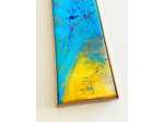 « BLUE AXIAL » - Acrylique sur toile - 57x18 cm