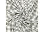 Fibre Mood - Tissu Vichy Seersucker "Carline" Gris et Blanc