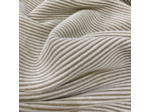 Sélection Coup de coudre - Tissu Maille Jacquard Crème aux Rayures Lurex Dorés
