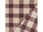 Sélection Coup de Coudre - Tissu Bouclé à Carreaux – Beige, Marron & Violet