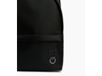 Sac à dos zippé Basile en toile nylon et cuir lisse