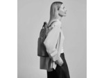 Sac à dos zippé business Sophie en cuir grainé