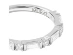 Bague Murat Façades en argent rhodié et oxyde de zirconium