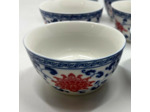 5 TASSES PORCELAINE PIVOINE 40ML