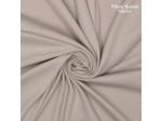 Fibre Mood - Tissu Jersey Bord-Cotes Uni Couleur Gris Clair