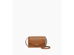 Sac pochette avec bandoulière en cuir lisse