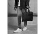Porte documents slim 15" Gaston en cuir grain croisé