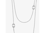 Sautoir Arthus Bertrand Ruban Jaseron en argent poli