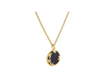 Médaille Arthus Bertrand Flora en or jaune poli et onyx