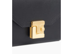 Portefeuille Rose en cuir lisse
