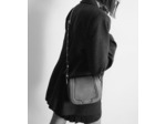 Petit sac bandoulière Ella en cuir grainé et nubuck