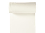 Sélection Coup de Coudre - Tissu Jersey Bord-Cotes Uni Couleur Blanc Cassé