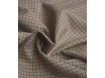 Singulière par Cousette - Tissu Coton Fil à Fil "Moreen Checks" Caramel et Vert