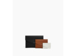 Trio de pochettes Charlotte en cuir lisse