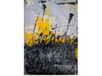 Tableau - Acrylique sur toile - Abstraction Calligraphique - 16x22 cm