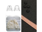 Christine Charles – Kit Couture Veste Armélia Couleur Noir et Cuivre