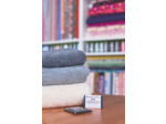 Sélection Coup de coudre - Tissu Sherpa "Peau de Mouton" en Coton Mélangé Uni Gris Clair