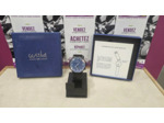 Montre Gustave & Cie GEORGES 12H - NOIR ET BLEU Bracelet milanais noir
