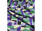 Singulière par Cousette - Tissu Viscose Imprimé "Dune" Vert