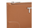 Porte cartes zippé Romy en cuir grainé