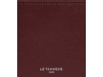 Porte monnaie zippé avec porte cartes amovible Albertine en cuir lisse