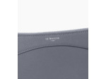 Pochette zippée en cuir grainé
