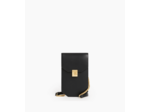 Etui téléphone à rabat Rose en cuir lisse