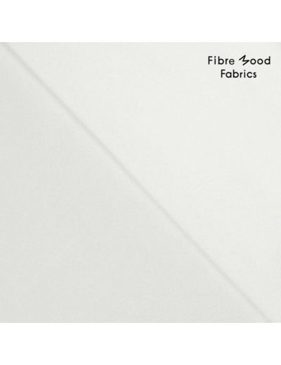 Fibre Mood - Tissu Popeline de Coton Lavé "Nanaka" Uni Couleur Blanc