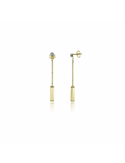 Boucles d'oreilles Chimento Bamboo Sipario en or jaune et diamants