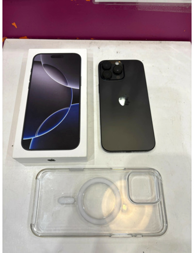 Smartphone Iphone 16 Pro Max 256 Gb -  Black Titanium, 6.90, SIM + eSIM, 48 Mpx, 5G