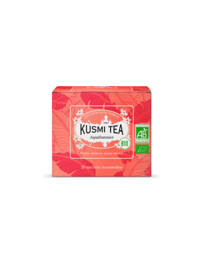 Infusions & Déthéinés AquaSummer Bio - Etui 20 sachets mousseline - 40gr