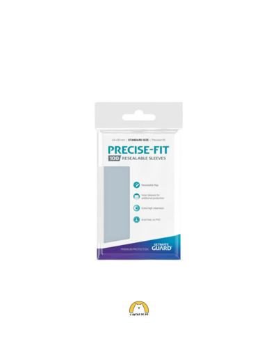 Sleeves Precise-Fit x100 (Resealable) taille standard