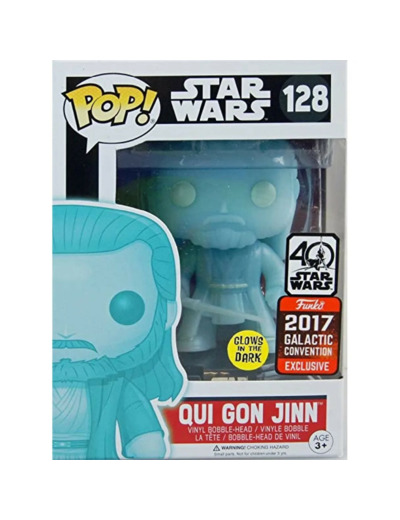 Funko! Figurine Pop - Star Wars Classique - Qui Gon Jinn Holographic