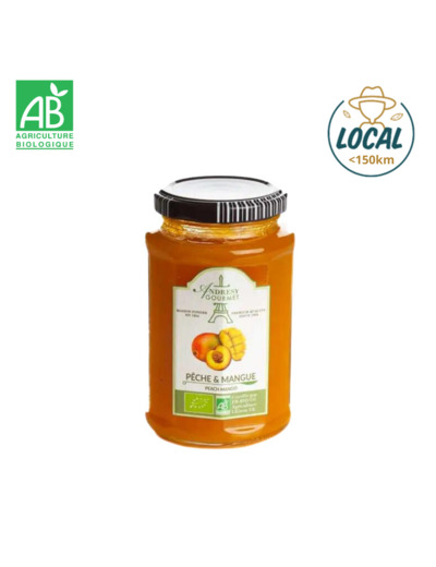 Confiture Pêche Mangue bio