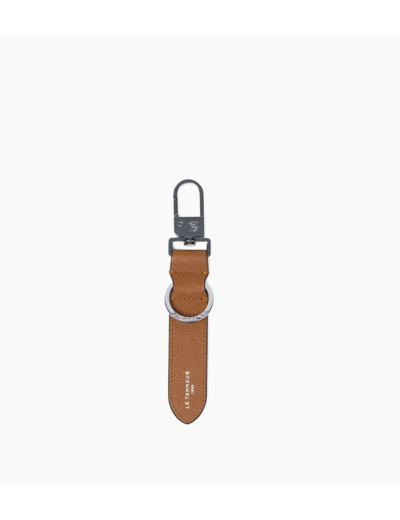 Porte clés en cuir grainé