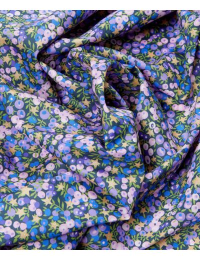 Liberty London - Tissu Wiltshire Stars Violet et Or Tana Lawn Coton